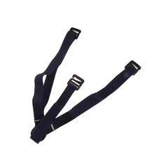 Maskulo NQ2311 black nylon/spandex suspenders with plastic hooks, 25mm wide, for daily wear.