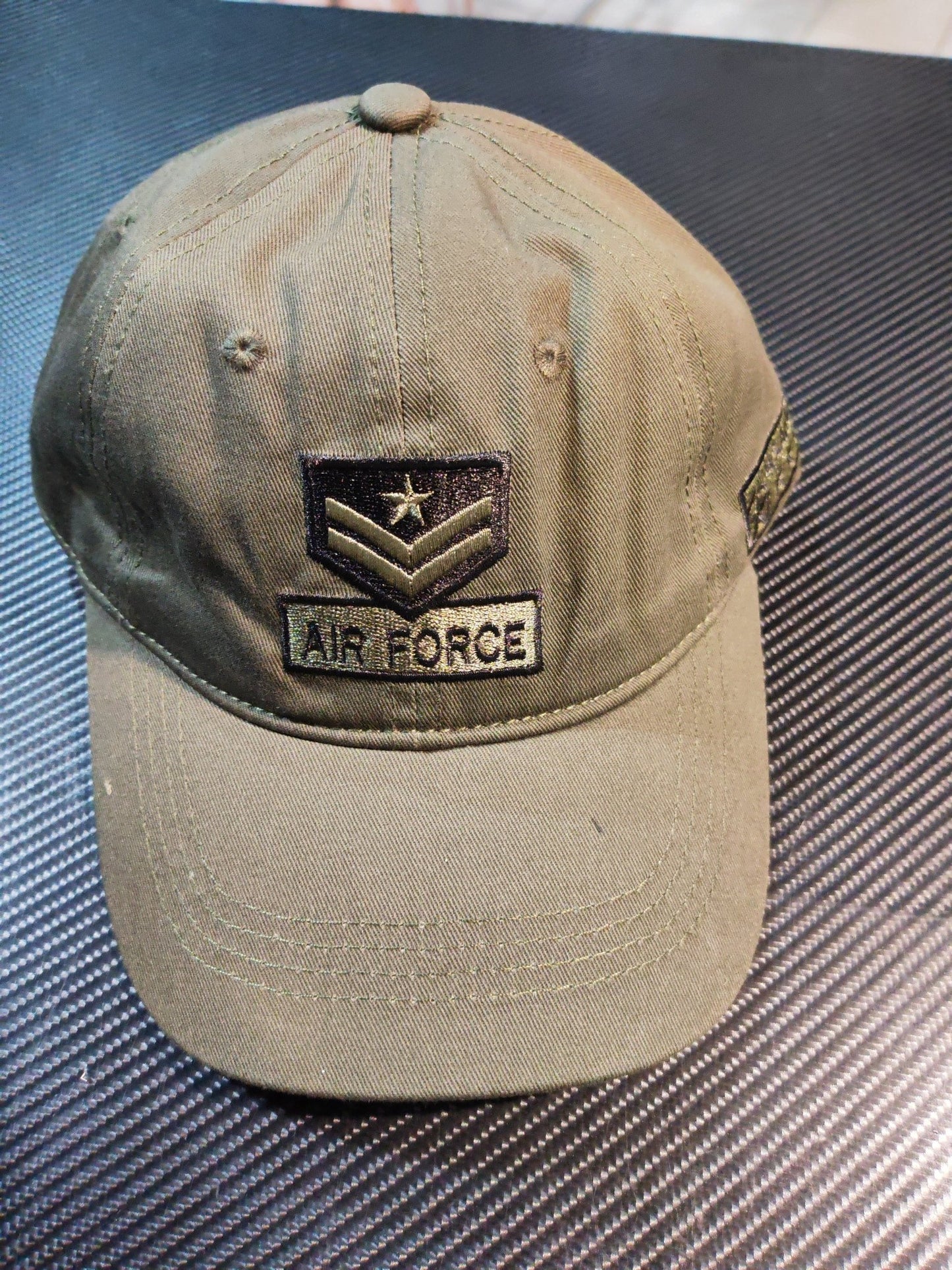 "Air Force" Brown Baseball Cap - MBAC0003 - www.maskulo.berlin - Local store