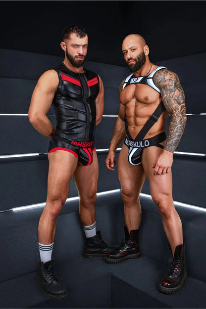 Armored 200-series. Zippered Vest. Red - MTP108-Y1 - www.maskulo.berlin - Local store