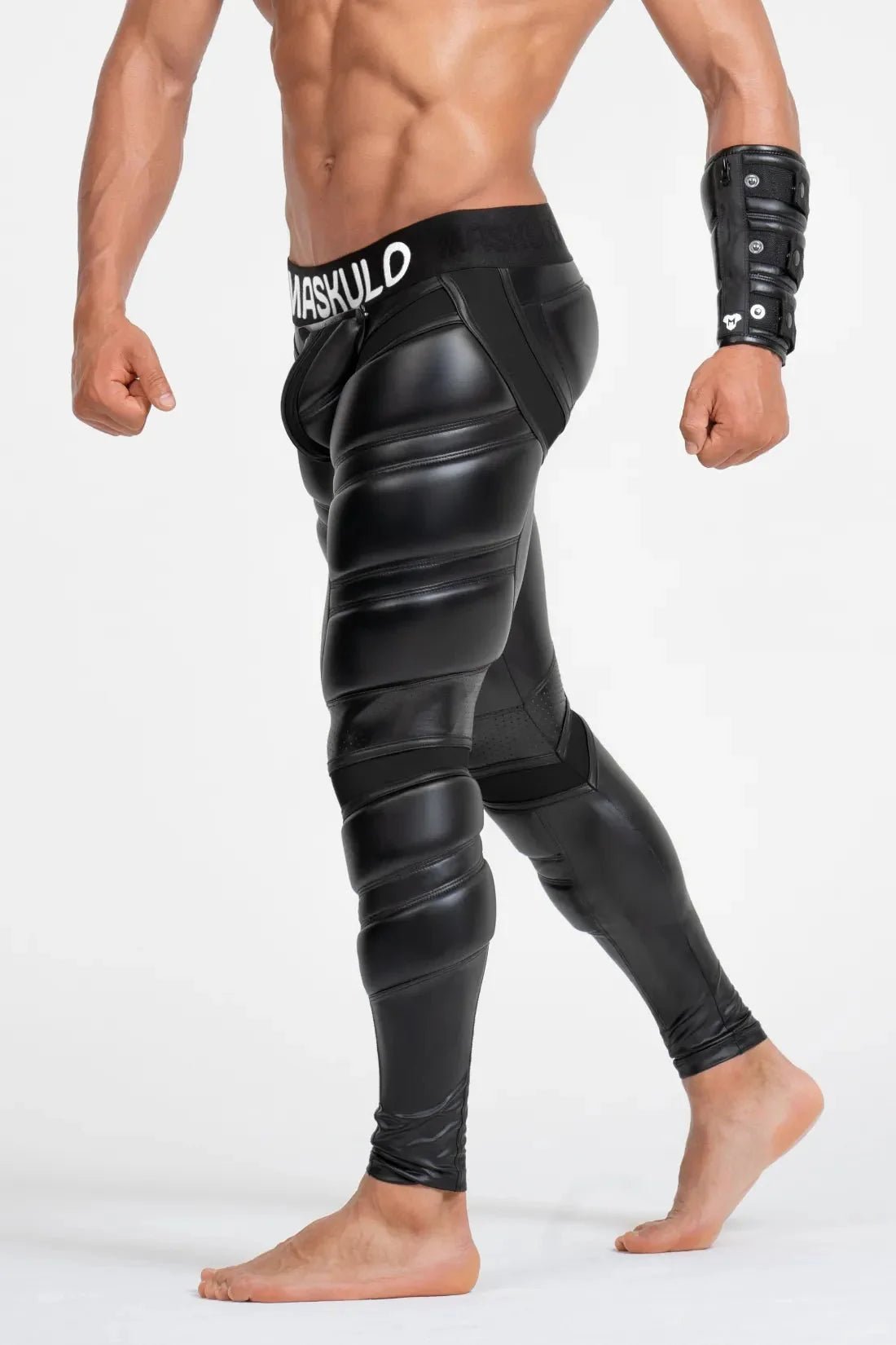 Armored Leggings 'Big Bulge'. Black - MLG107-Y1 2 - www.maskulo.berlin Local City Store