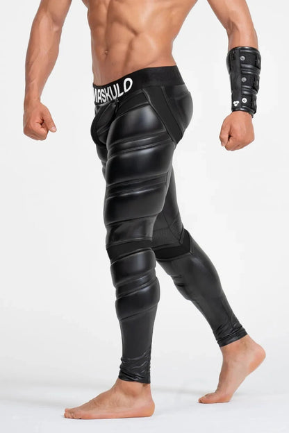 Armored Leggings 'Big Bulge'. Black - MLG107-Y1 2 - www.maskulo.berlin Local City Store