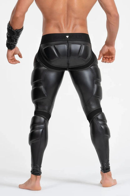 Armored Leggings 'Big Bulge'. Black - MLG107-Y1 3 - www.maskulo.berlin Local City Store