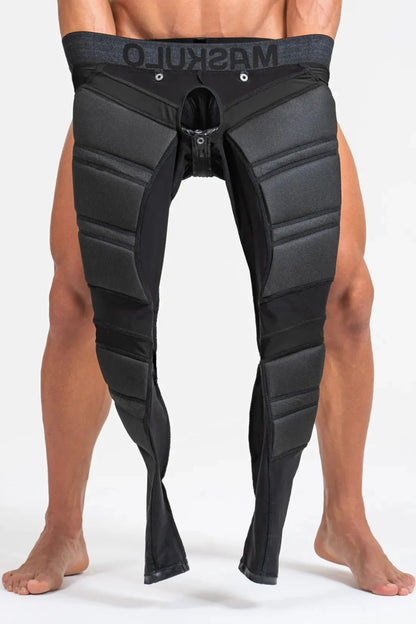 Armored Leggings 'Big Bulge'. Black - MLG107-Y1 7 - www.maskulo.berlin Local City Store