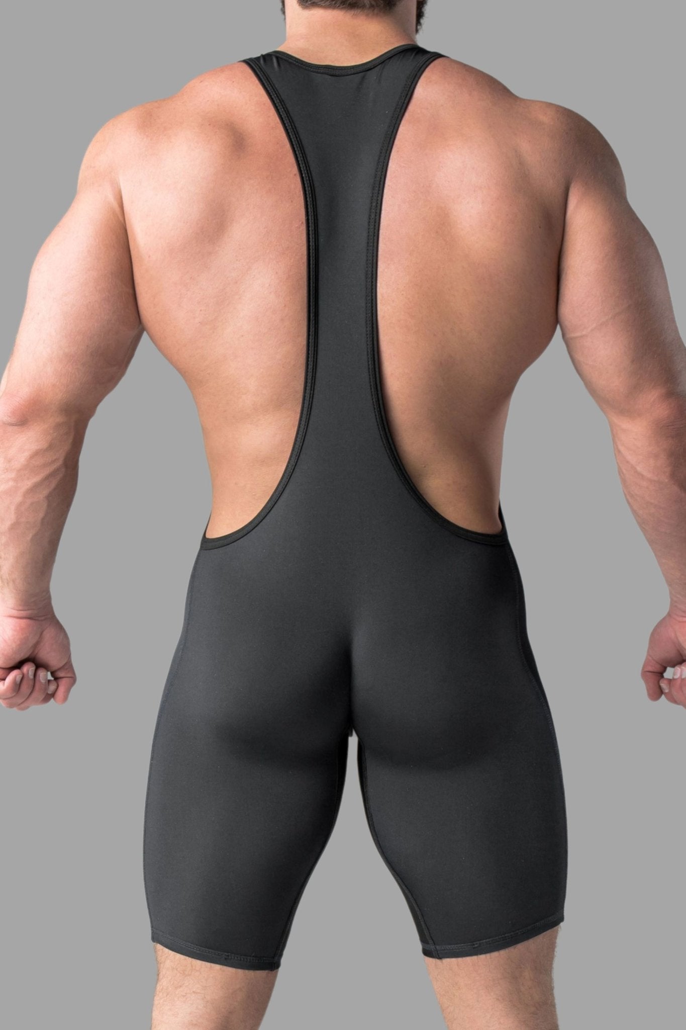 Armored. Men's Wrestling Singlet. Codpiece. Black - MWS101 - Y1 - www.maskulo.berlin - Local store