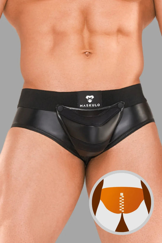 Armored Next. Men's Briefs. Black - MBR112 - Y1 - www.maskulo.berlin - Local store