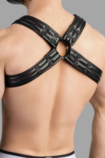 Armored Next. Men's Fetish Bulldog Harness. Black - MHR107-Y1 3 - www.maskulo.berlin Local City Store