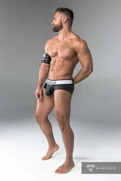 Armored Standard. Open Rear Briefs. Black - MBR107-Y1 - www.maskulo.berlin - Local store