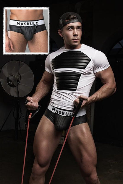 Armored Standard. Regular Rear Briefs. Black - MBR108-Y1 4 - www.maskulo.berlin Local City Store