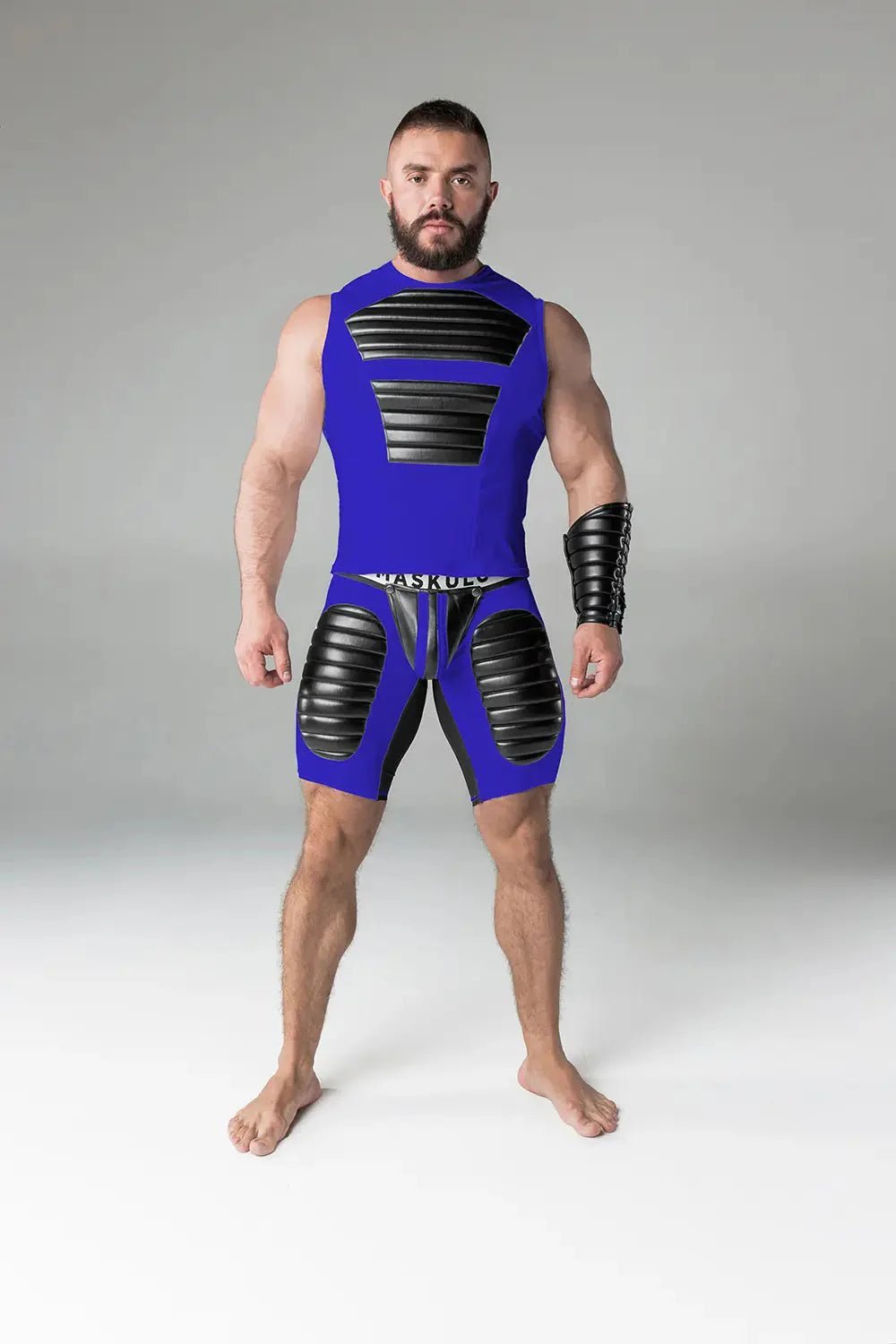 Armored Standard. Sleeveless Top with Front Pads. Blue Royal - MTP138-Y1 7 - www.maskulo.berlin Local City Store