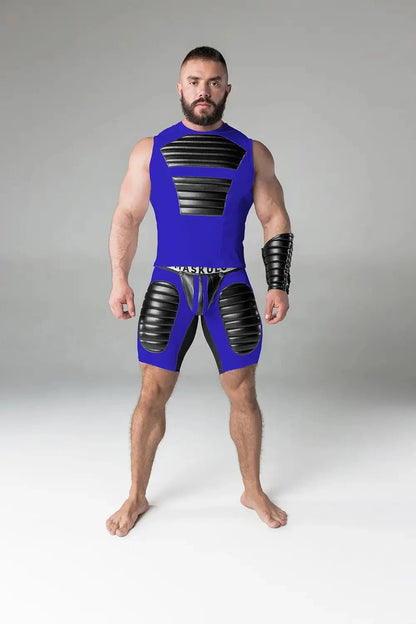 Armored Standard. Sleeveless Top with Front Pads. Blue Royal - MTP138-Y1 7 - www.maskulo.berlin Local City Store