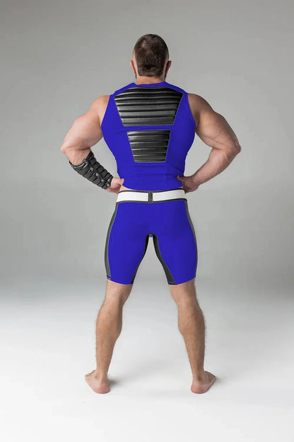 Armored Standard. Sleeveless Top with Front Pads. Blue Royal - MTP138-Y1 3 - www.maskulo.berlin Local City Store