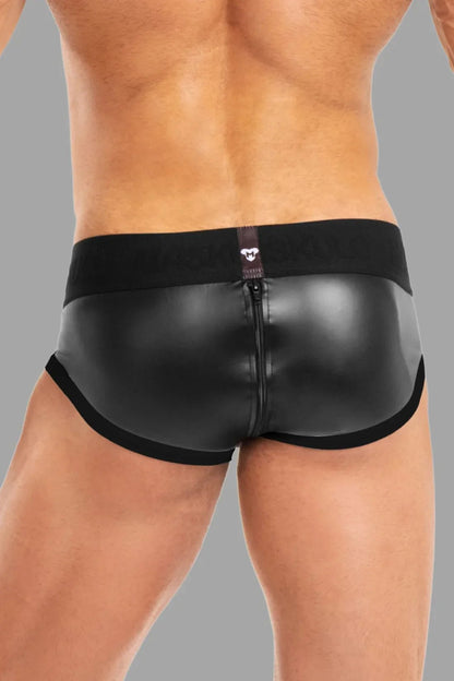 Basic Briefs With Pouch Snap. Black - MBR135-Y1 - www.maskulo.berlin - Local store