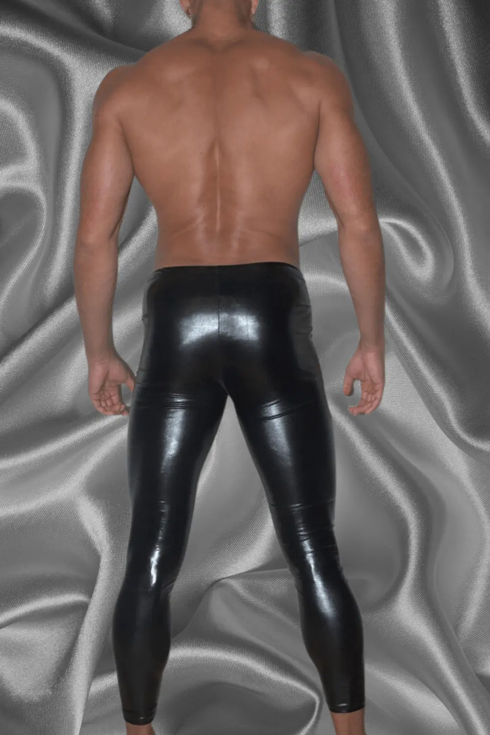 Brian Mojito Leggings, Shiny Vynil. Black - MLG186-Y1 - www.maskulo.berlin - Local store