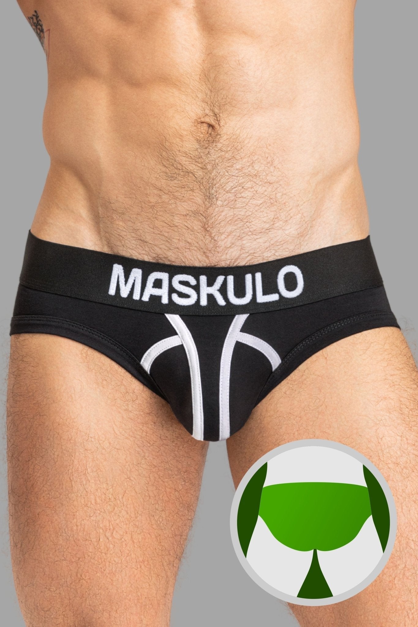 Buffalo Briefs With Bulge-In. Black - MBR139-Y1 - www.maskulo.berlin - Local store