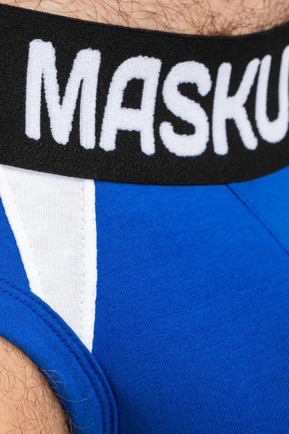Captain-A Briefs With O-Inside-Pouch. Blue Royal And White - MBR141-Y1 5 - www.maskulo.berlin Local City Store