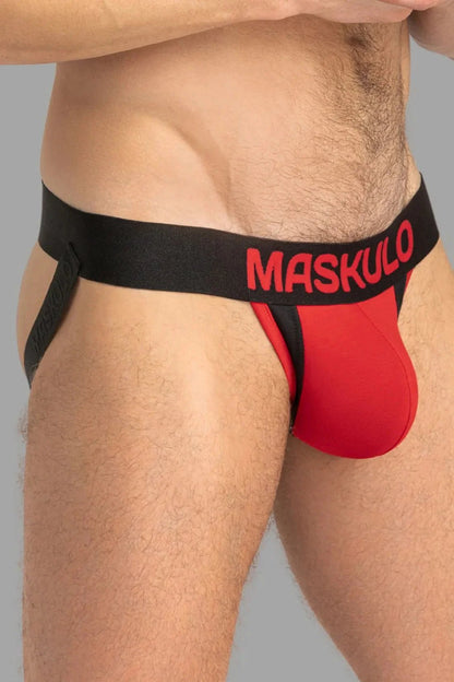 Captain-A Jock O-Inside-Pouch. Red And Black - MJS154-Y1 1 - www.maskulo.berlin Local City Store