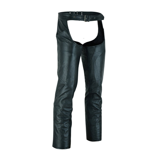 Chaps First58 - 60. Black. Used biker leather pants - MBGS0025 - www.maskulo.berlin - Local store