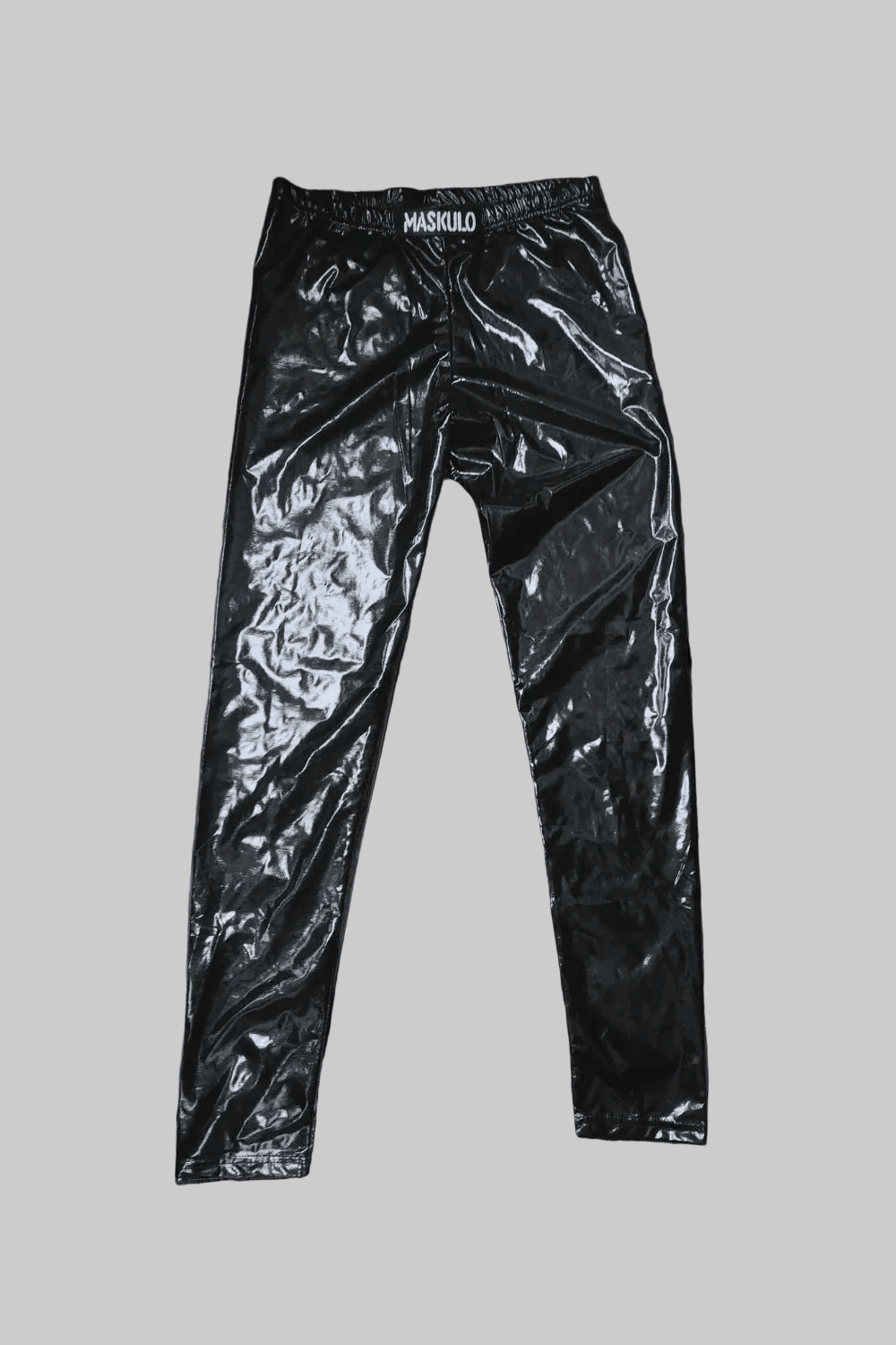 Chester Mojito Leggings. Shiny Vinyl. Black &pn - MLG195-Y1 2 - www.maskulo.berlin Local City Store