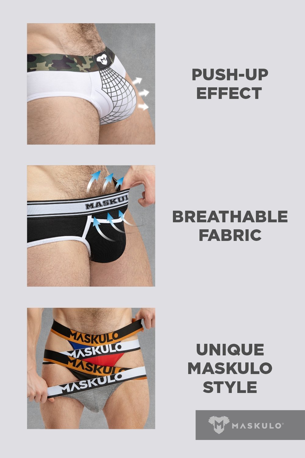College Cotton Briefs. Black - MBR123-Y1 - www.maskulo.berlin - Local store