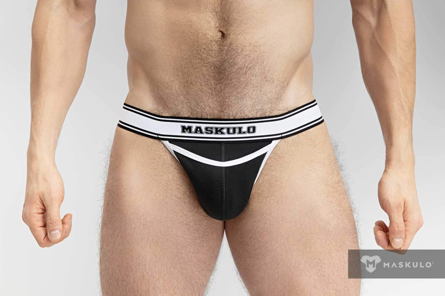 College Cotton Jock. Black+White - MJS135-Y1 - www.maskulo.berlin - Local store