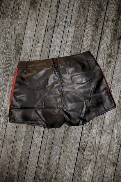 Crock Gearshift Shorts. Red Stripes + Black - MSH274-Y1 2 - www.maskulo.berlin Local City Store