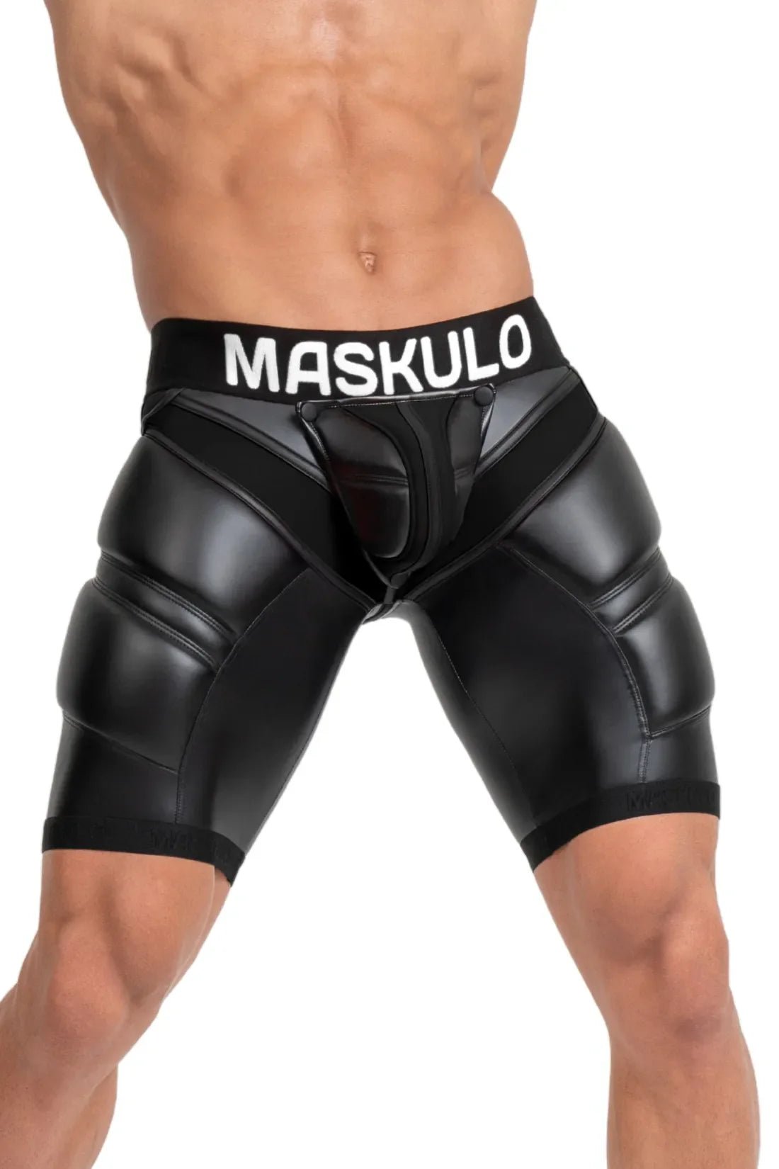 Cycling Shorts 'Big Bulge'. Black - MSH111 - Y1 - www.maskulo.berlin - Local store