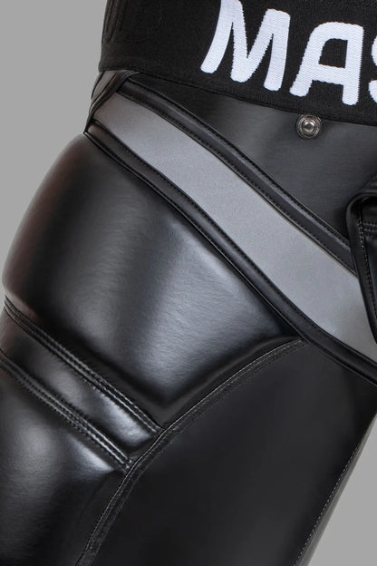 Cycling Shorts S size. 'Big Bulge'. Black and Grey Reflective Light - MSH112 - Y1 - www.maskulo.berlin - Local store