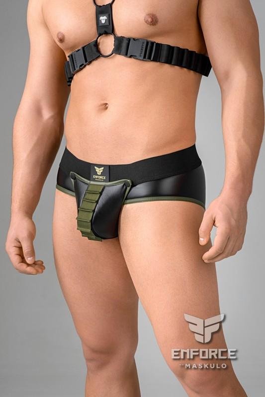 EnForce. Open Rear Briefs with Shot Belt Codpiece - MBR179-Y1 - www.maskulo.berlin - Local store