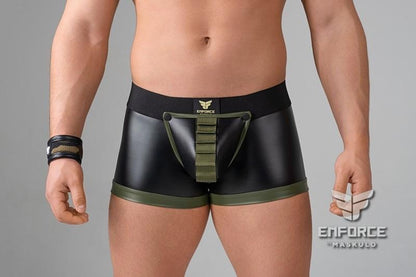 EnForce. Regular Rear Trunk Shorts with Shot Belt Codpiece - MTR145-Y1 - www.maskulo.berlin - Local store