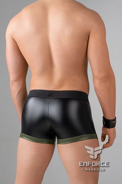 EnForce. Regular Rear Trunk Shorts with Shot Belt Codpiece - MTR145-Y1 - www.maskulo.berlin - Local store