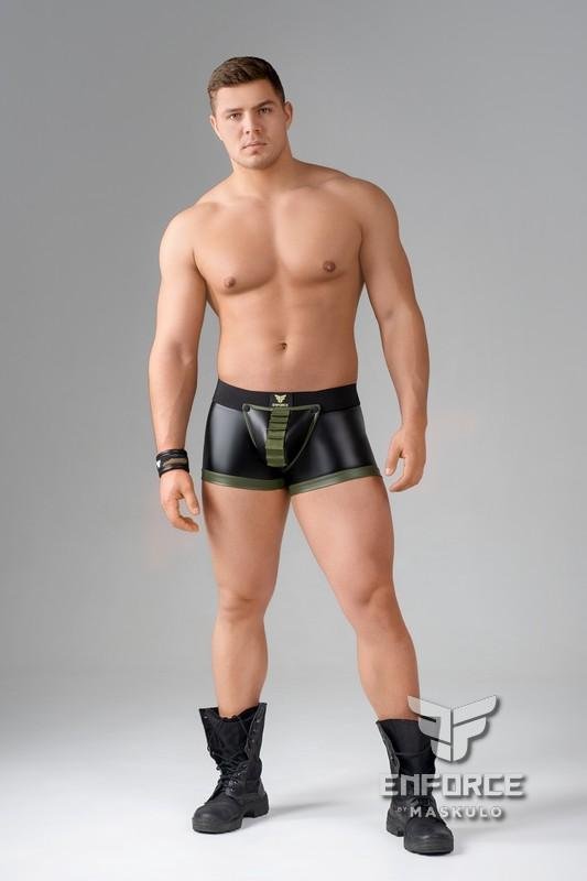 EnForce. Regular Rear Trunk Shorts with Shot Belt Codpiece - MTR145-Y1 - www.maskulo.berlin - Local store