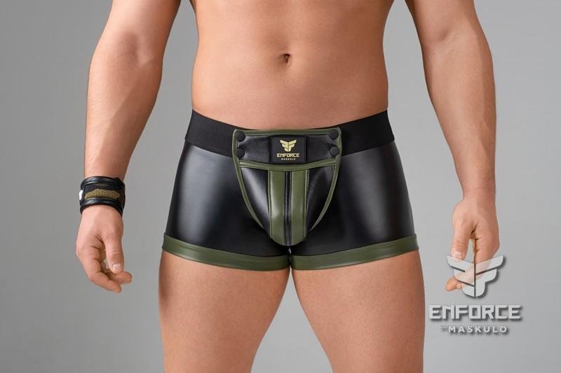 EnForce. Regular Rear Trunk Shorts with Waist-high Codpiece - MTR147-Y1 7 - www.maskulo.berlin Local City Store