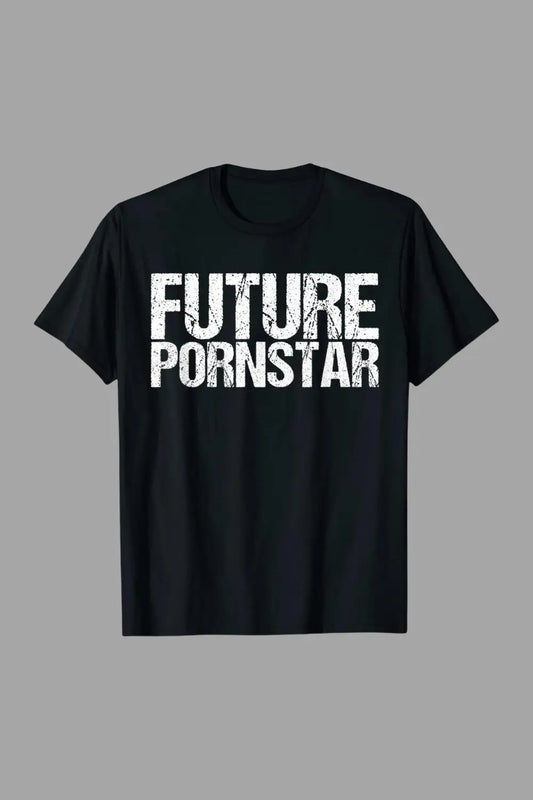 Future Pornstar Print T-Shirt. Black
