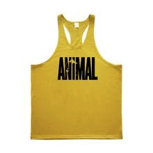 Gym Tank Top 'Animal'. Yellow - NTP316-Y1 1 - www.maskulo.berlin Local City Store