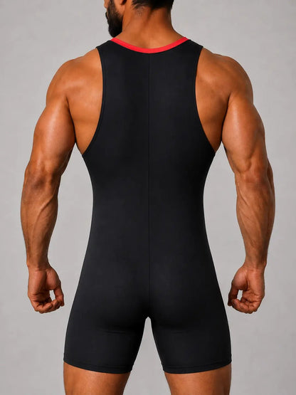 High Cut Wrestling Singlet '23' with zipper - NSG333-Y1 2 - www.maskulo.berlin Local City Store