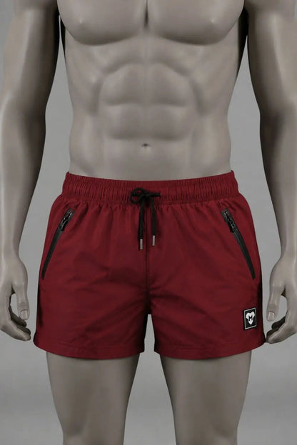 Jedd Synther Shorts. Red Dark - MSH250-Y1 - www.maskulo.berlin - Local store