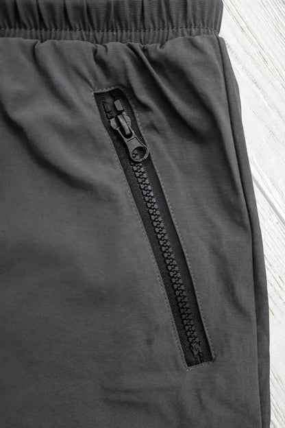 Jedd Synther Soft Shorts with Zip Pockets. Grey Steel - MSH273 - Y1 - www.maskulo.berlin - Local store