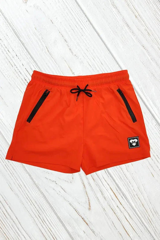 Jedd Synther Soft Shorts with Zip Pockets. Orange - MSH268 - Y1 - www.maskulo.berlin - Local store