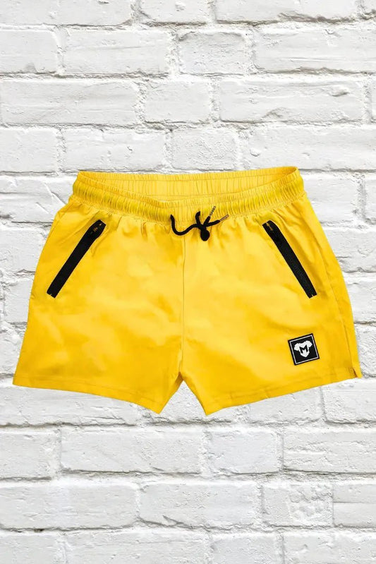 Jedd Synther Soft Shorts with Zip Pockets. Yellow Lemon - MSH270 - Y1 - www.maskulo.berlin - Local store