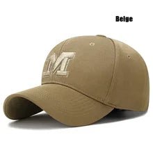 Letter M Premium Cotton Baseball Cap - NQ1336-YX 1 - www.maskulo.berlin Local City Store