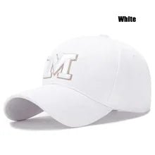 Letter M Premium Cotton Baseball Cap - NQ1338-YX - www.maskulo.berlin - Local store
