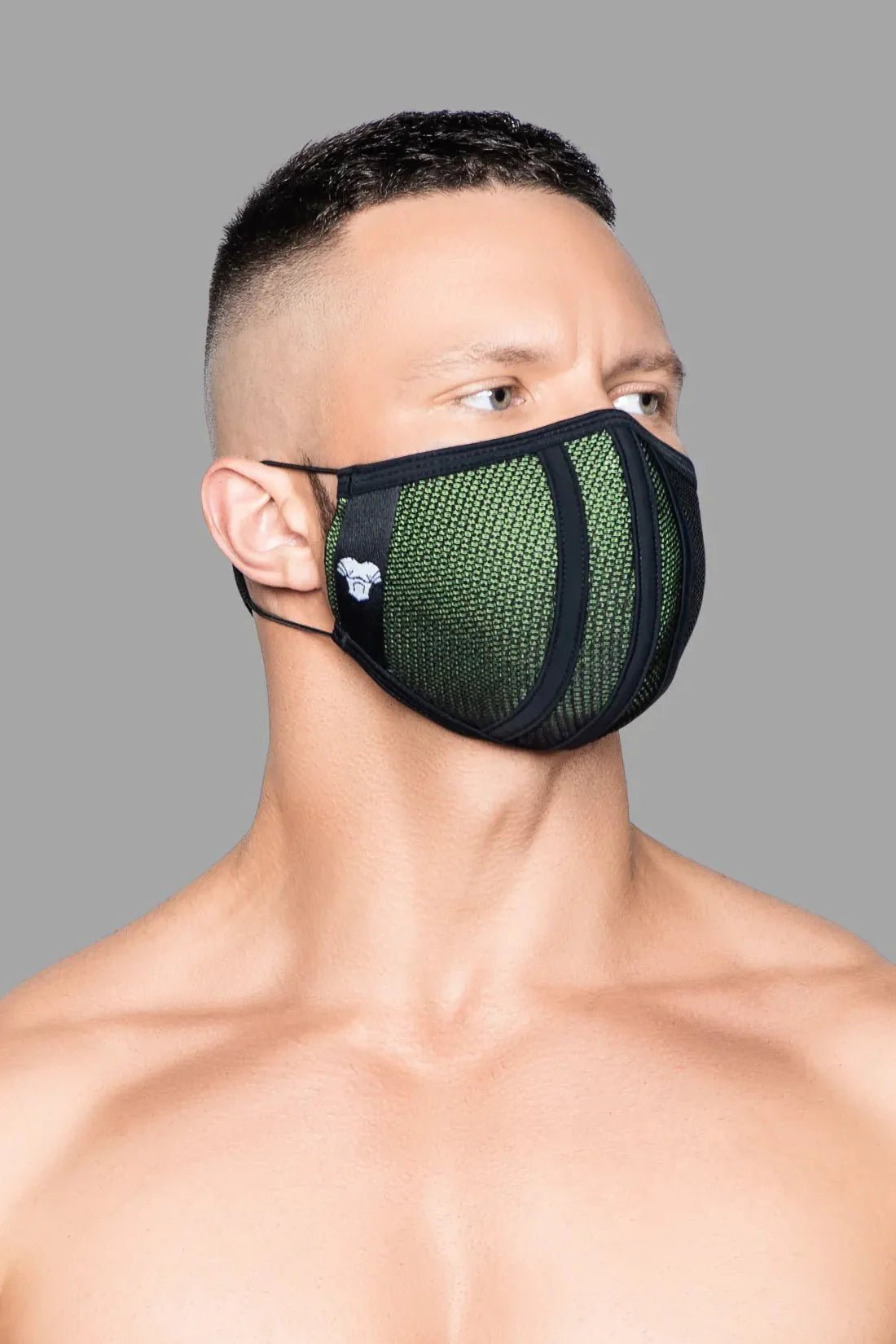 Life 3D Mask. Green And Black - MAC108-YX 2 - www.maskulo.berlin Local City Store