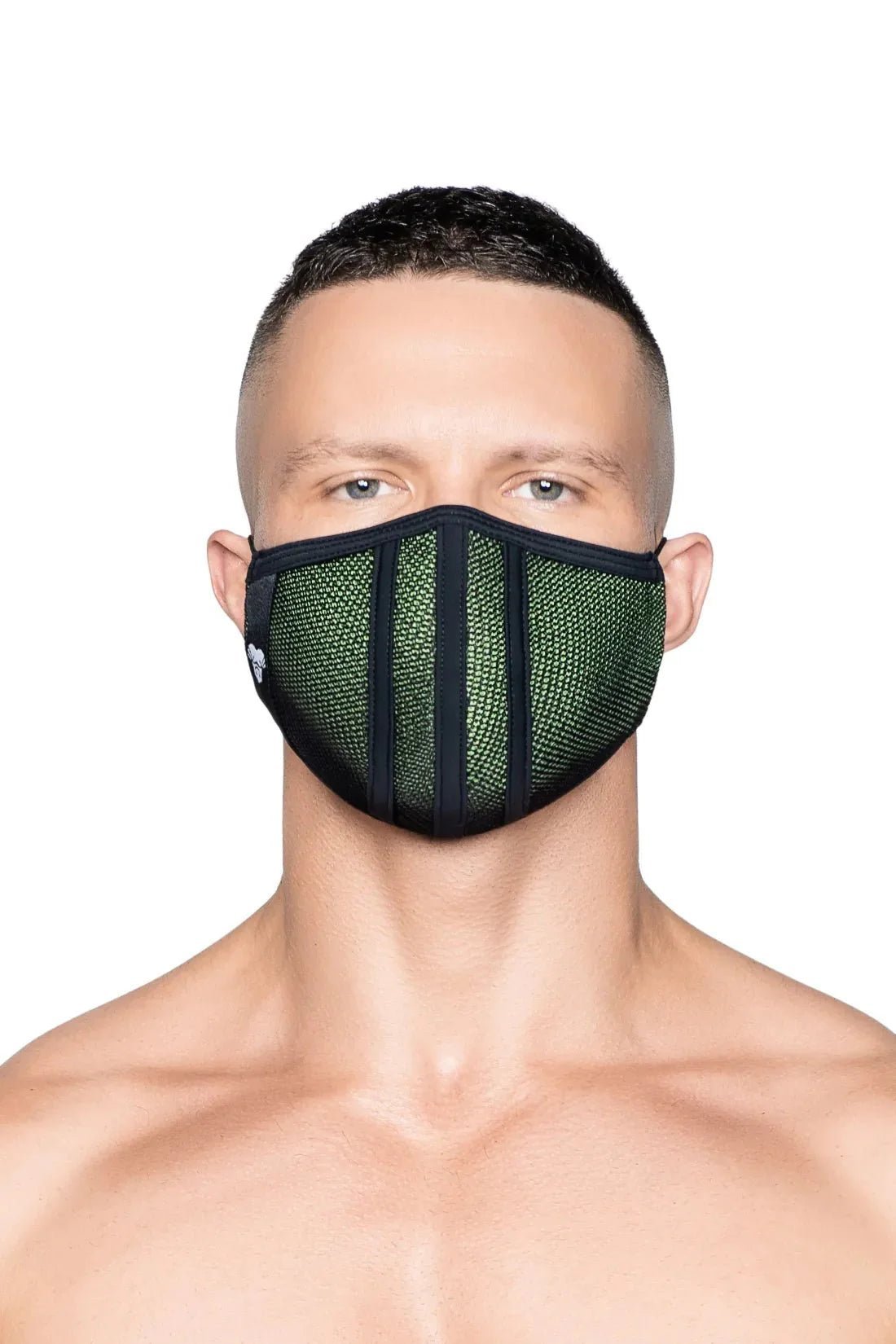 Life 3D Mask. Green And Black - MAC108-YX 5 - www.maskulo.berlin Local City Store