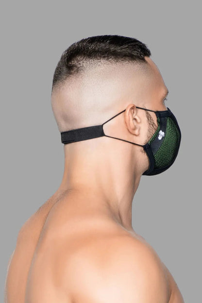 Life 3D Mask. Green And Black - MAC108-YX 3 - www.maskulo.berlin Local City Store