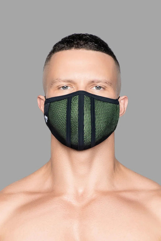 Life 3D Mask. Green and Black - MAC108 - YX - www.maskulo.berlin - Local store