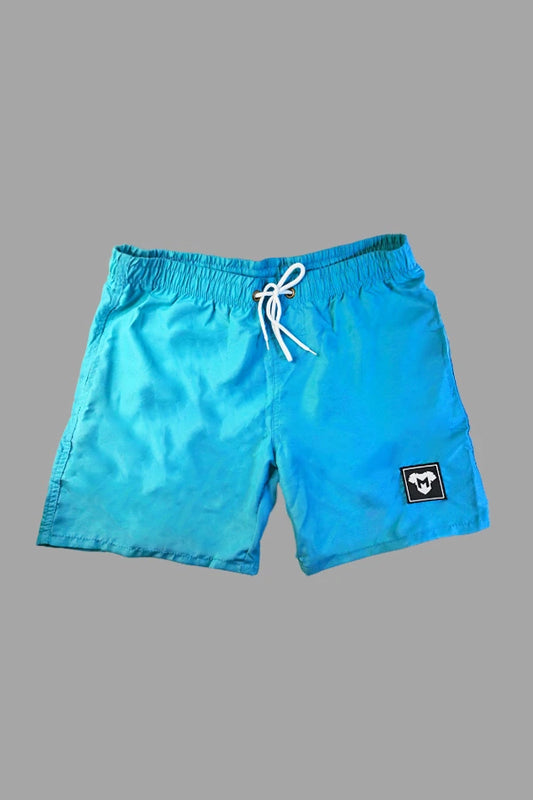 Miles Cyclone Soft-Touch Nylon Shorts. Sky Blue