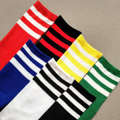 Long Socks. Green + 3 White Stripes - MSC123-YX - www.maskulo.berlin - Local store