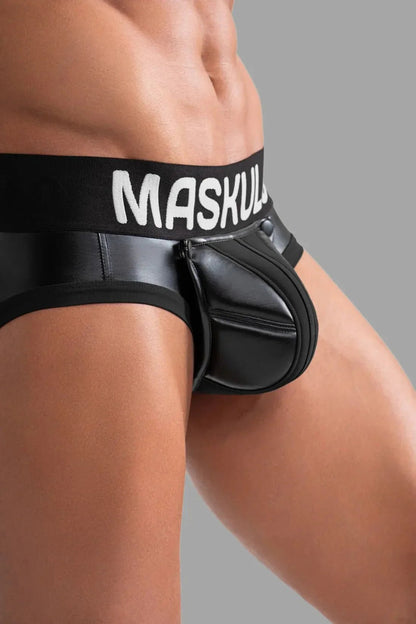 Maskulo Briefs with Pads. Black - MBR132 - Y5 - www.maskulo.berlin - Local store