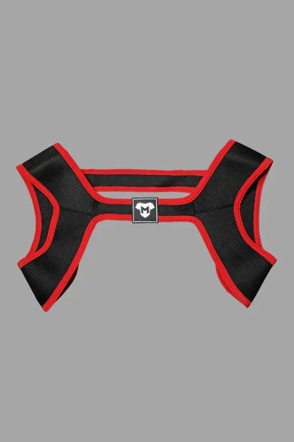 Zale Aquatorr Neoprene Chest Harness. Black + Red - Maskulo - MHR189 - Y2 - Maskulo Global (EU) Store