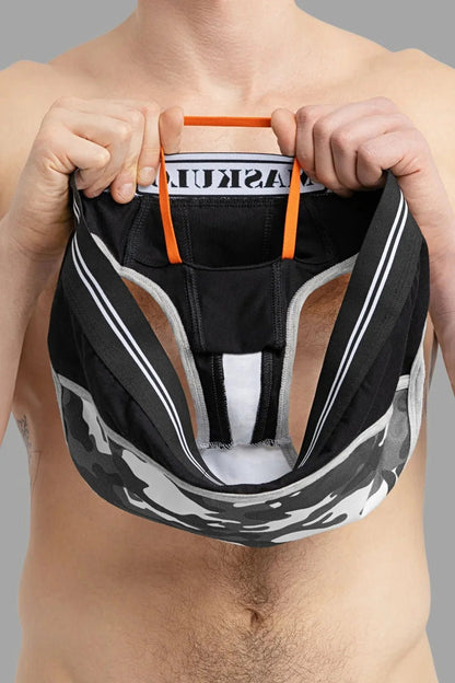 Military Briefs With Lifter. Black And Grey - MBR128-Y1 5 - www.maskulo.berlin Local City Store